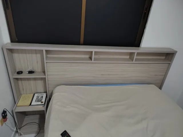 Cabeceira de Cama Box com criado mudo