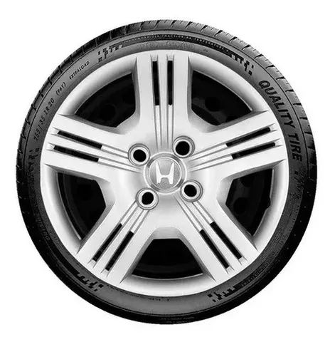 Jogo Calota Honda Fit City 09 10 11 12 13 14 4peça Aro 15 - Foto 4