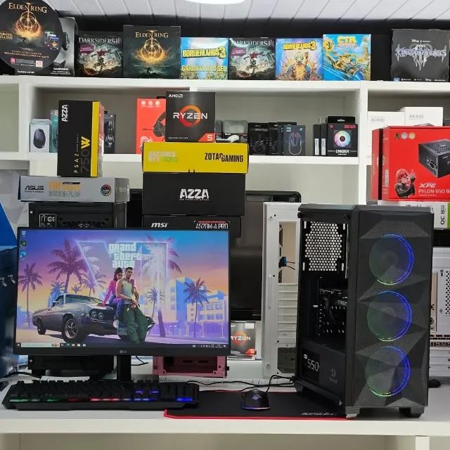 Pc Gamer + Monitor 24pl Ryzen 7 5700g 16gb 512ssd 1 ano de garantia