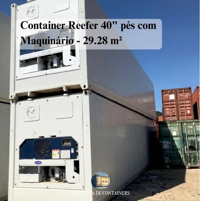 Container Reefer com Maquinário - Câmara Fria - Foto 2