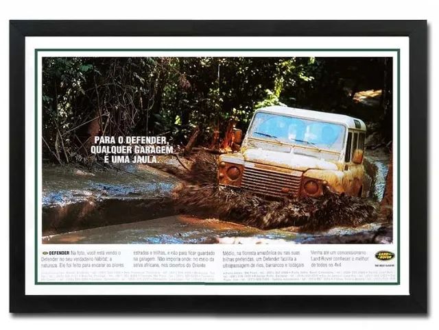 Land Rover Defender - Quadro decorativo com propaganda original