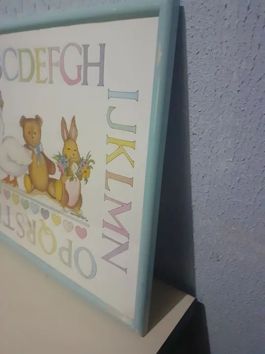 Quadro Infantil Educativo do Alfabeto - Edição Americana 1991. - Foto 3