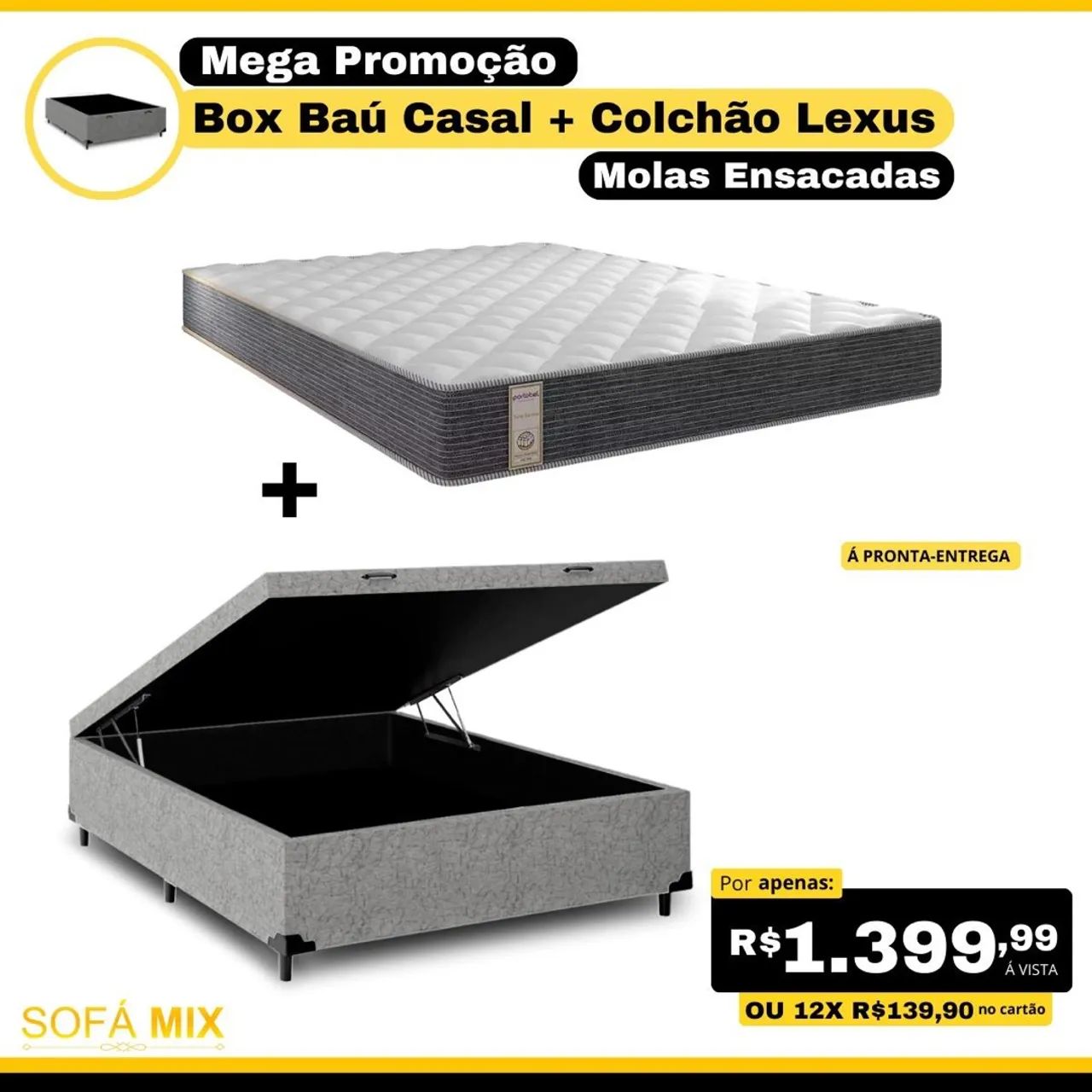 Cama bau  Queen molas ensacadas Gazzin  - Foto 4