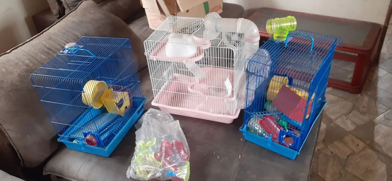 Gaiolas para hamster 3 unidades 