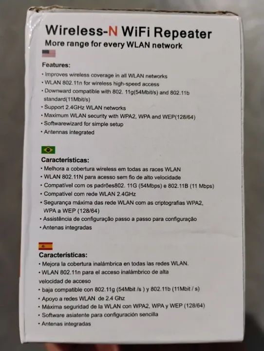 Repetidor WiFi 802.11N - 300Mbps - Novo - Foto 3