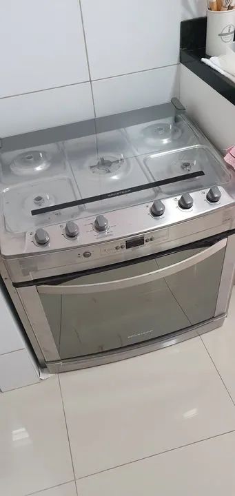 Fogão Inox Brastemp de Embutir 5 bocas  - Semi novo - Foto 2