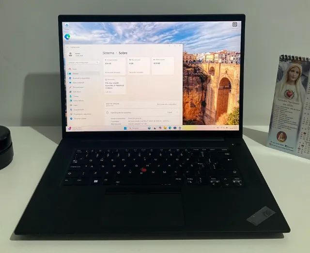 Lenovo Thinkad P1 Gen 4 i7-11° 32gb RAM tela touch 4k 16 pol 1 Tb