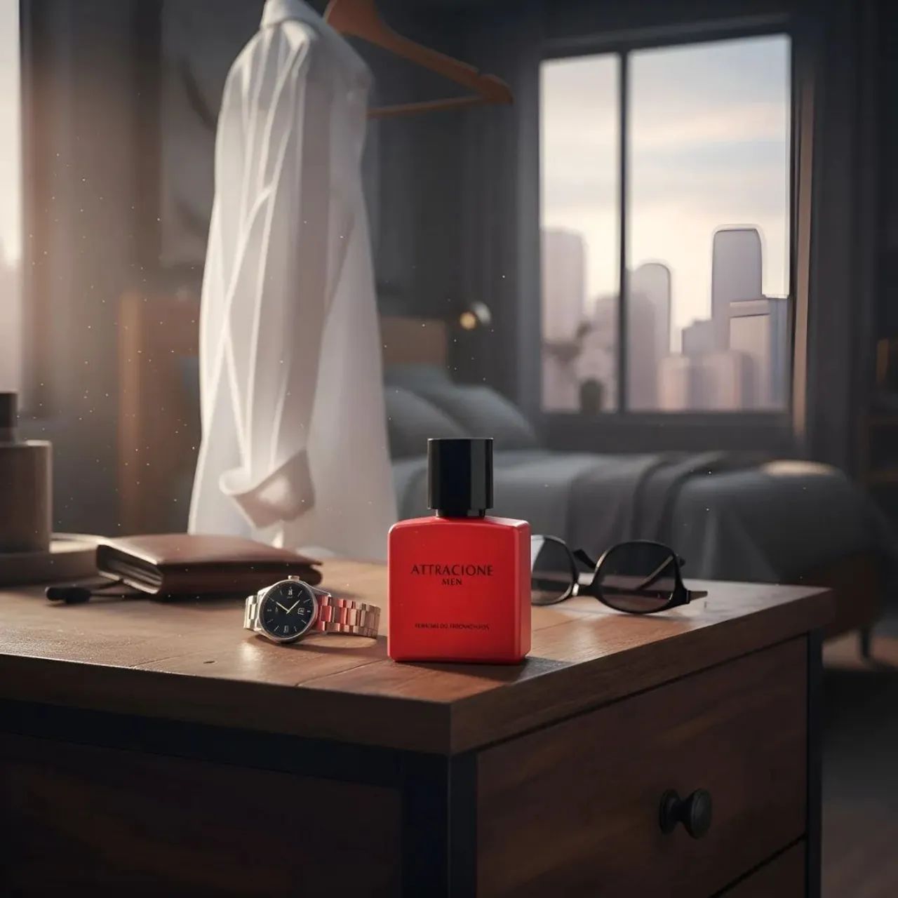 Perfume Attracione Men Amadeirado e com Feromônios - Foto 4