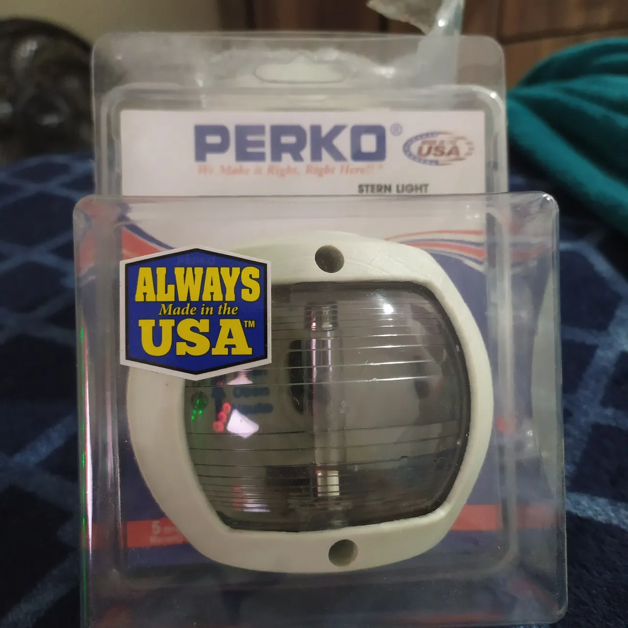 Luz BRANCA de popa para barco PERKO
