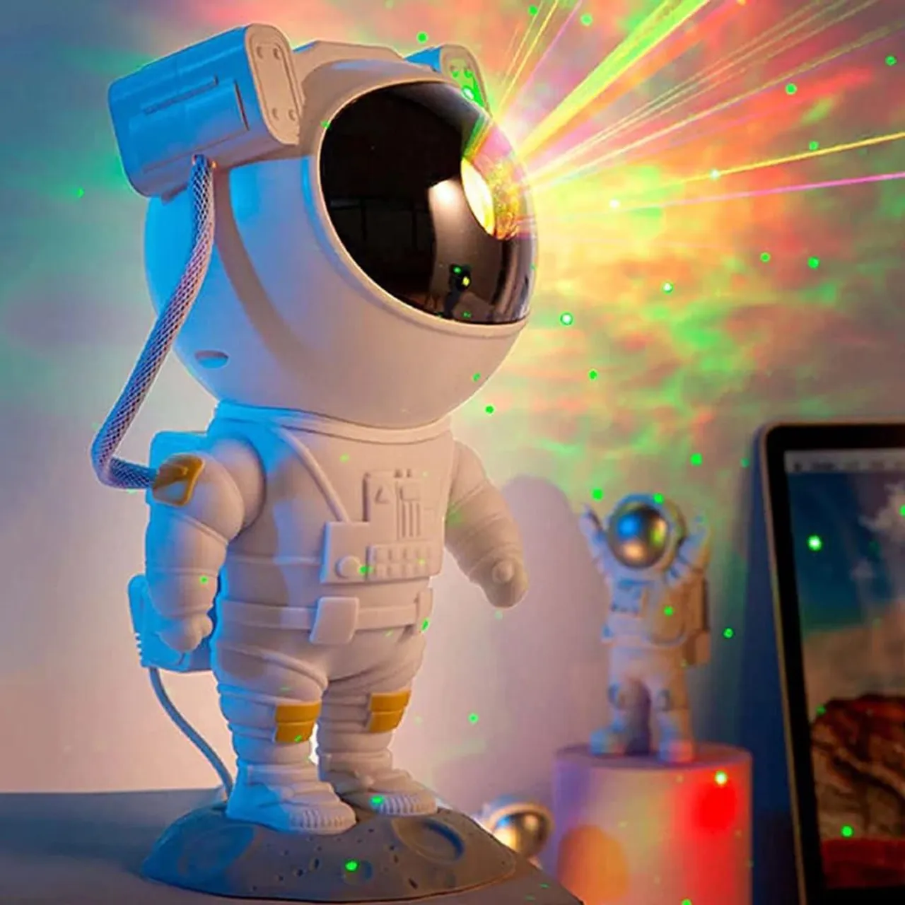 Projetor Astronauta de Estrelas universo Decoração ou presente