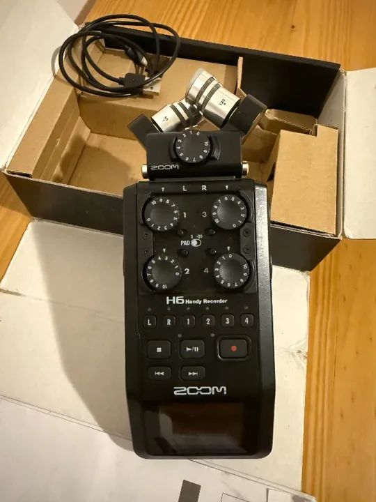 Gravador de áudio Zoom H6 