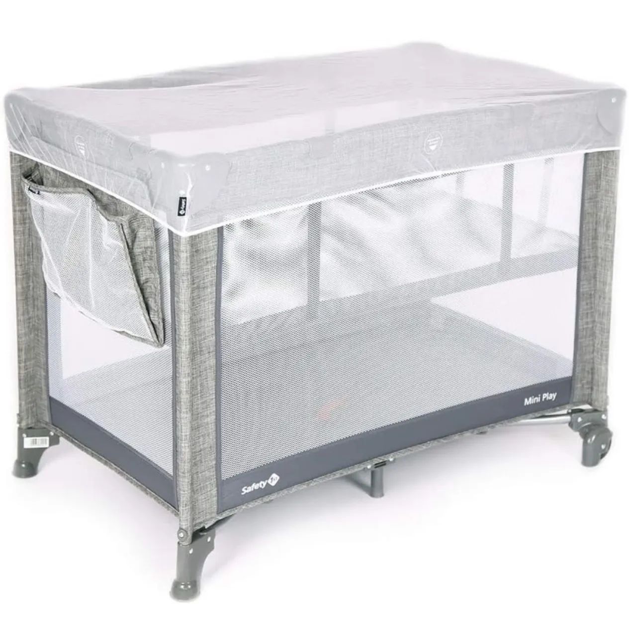 Berço Mini Play Cinza - Safety First - Foto 2