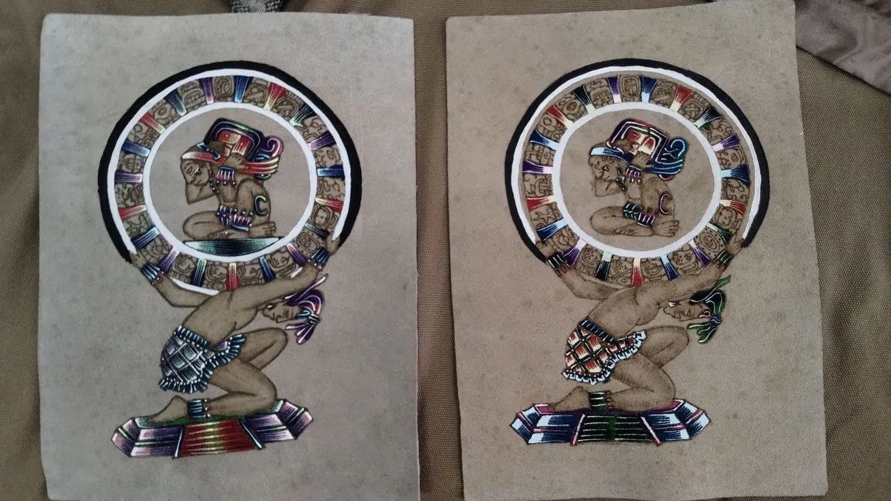 Dois Quadros indígenas bolivianos É para levar! 