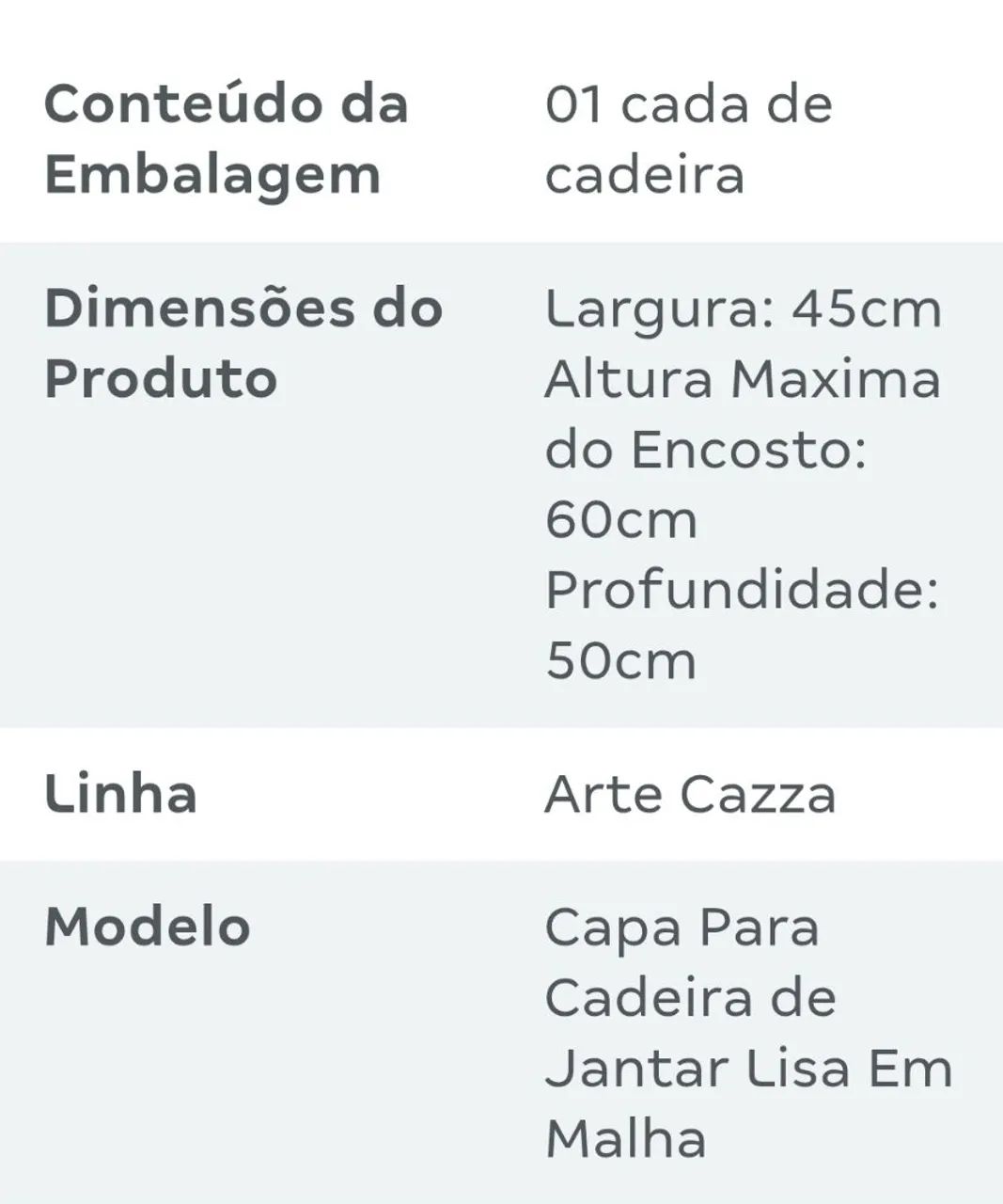 Capa para cadeira kit 2 peças - Foto 2