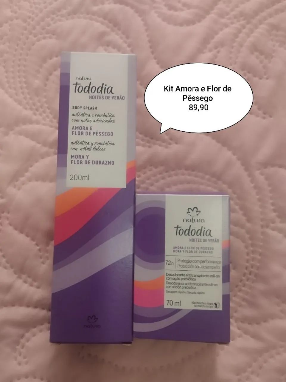 Body Splash e desodorante Natura 