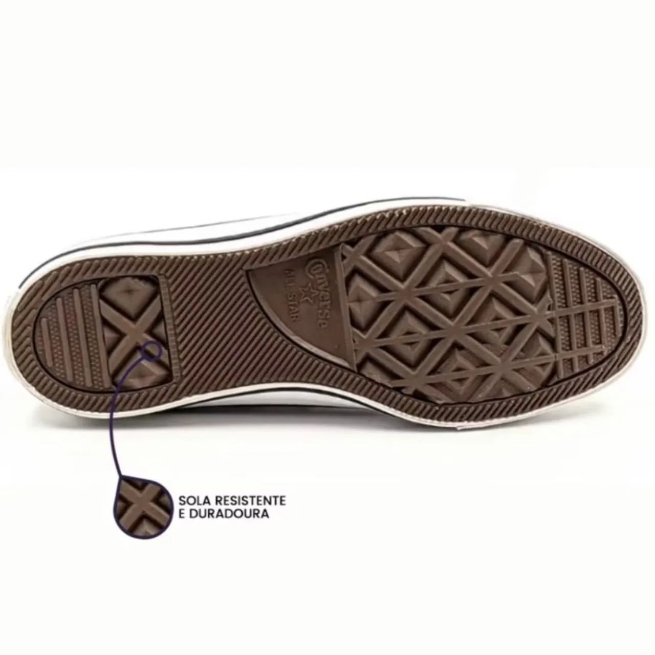 Tênis All Star Cano Alto Masculino e Feminino Preto Unissex - Foto 3