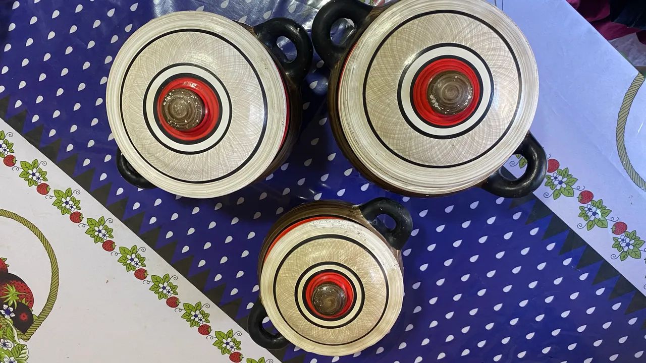 Conjunto panelas de barro coloridas - Foto 2