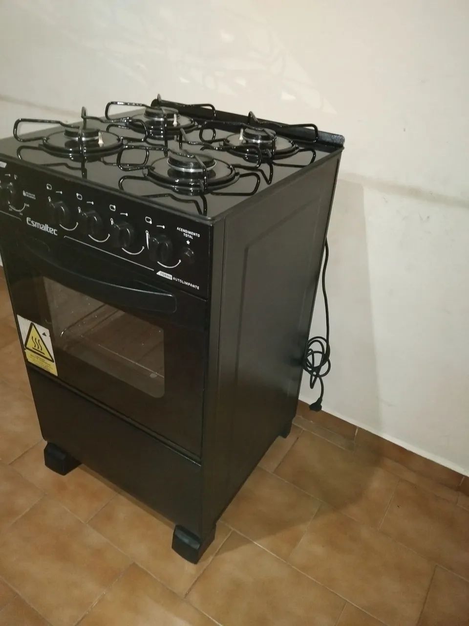 Fogão de 4 bocas da esmaltec mesa de vidro automático  - Foto 6