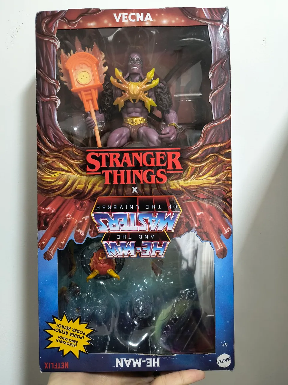 Vecna Stranger Things na caixa, sem o He-Man