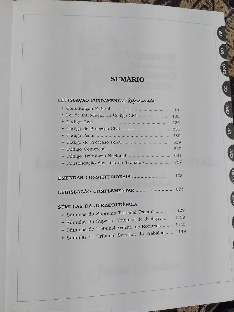 Livro Vademecum Referenciado de Direito Wilson Gianulo 2008 Usado - Foto 3