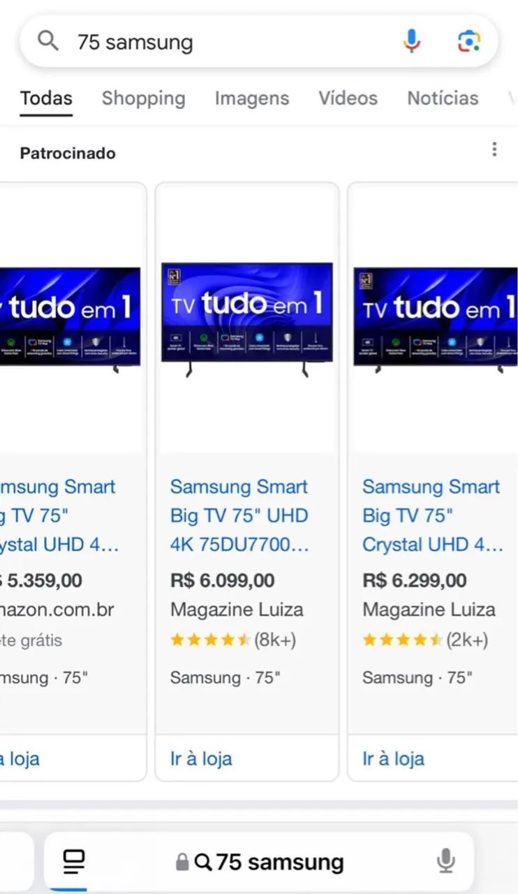 Smart tv Samsung 75 polegadas 4k - Foto 4