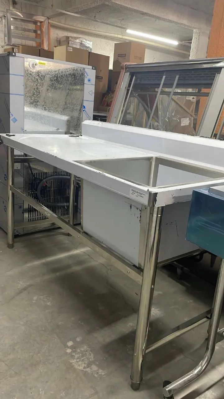 Pia total inox 1,20x0,70 pronta entrega (Ester)