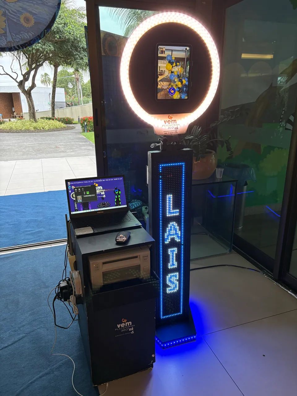 Totem fotográfico cabine de foto 