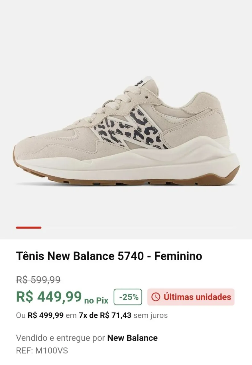Tênis New Balance 5740 Feminino - Original