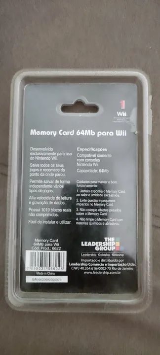 Memory Card 64MB para Wii - Foto 2