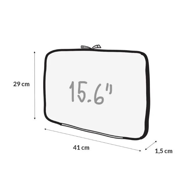 Capa Case P/ Notebook Com Bolso 15.6 - Preta - Manaus AM  - Foto 3