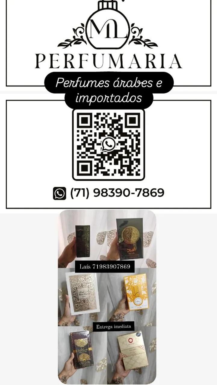 Perfumes árabes e importados