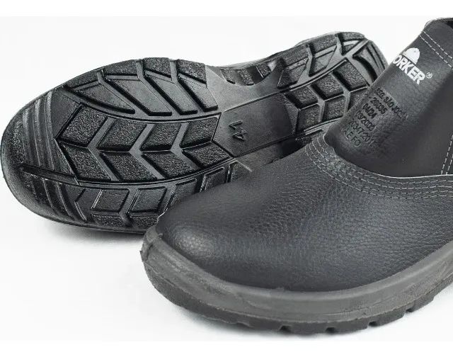  BOTA WORKER COURO C/BIQUEIRA PVC BI DENSIDADE 