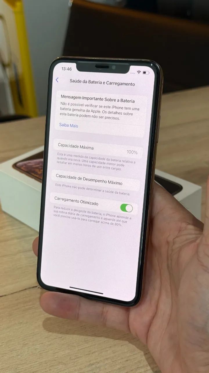 iPhone XS Max 256GB Gold - Bateria 100%! Loja física! Com 3 meses de garantia! Até 12x - Foto 3
