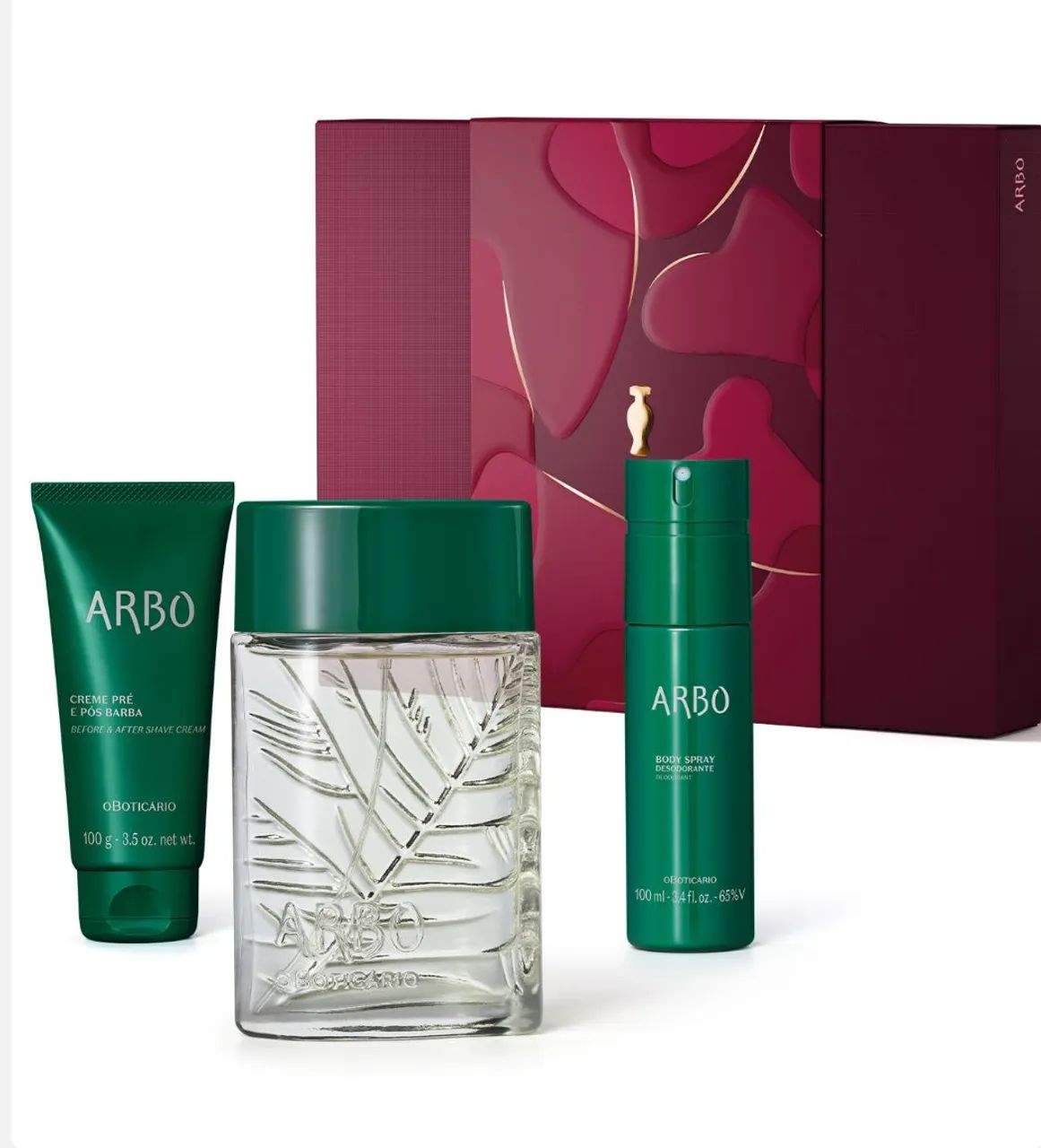 Kit com 3 itens da linha tradicional arbo clássico