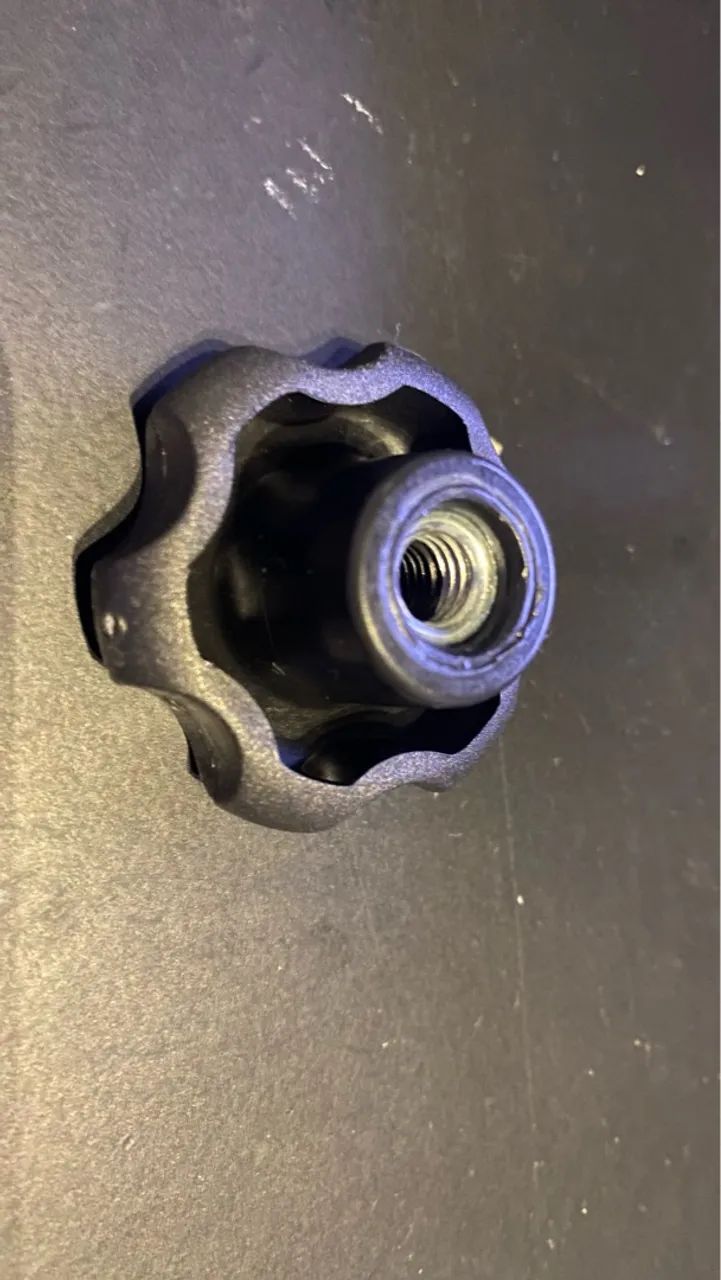 Manipulo 45mm Plastico Com Rosca M8 para pedestal - Foto 2