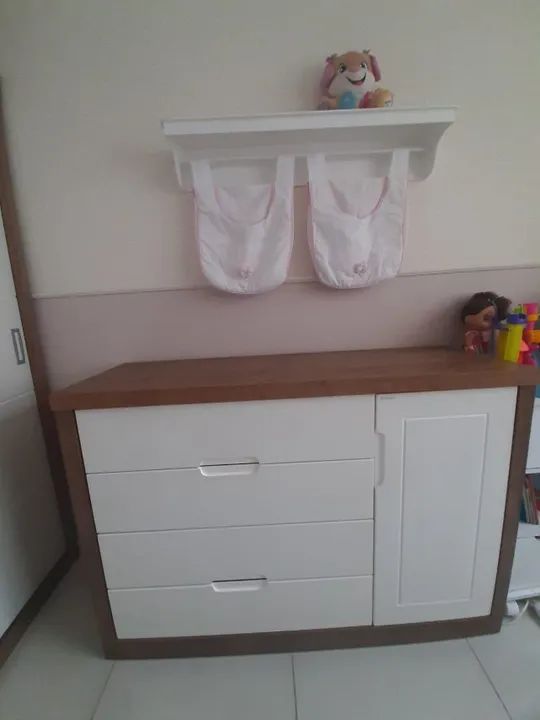 Comoda para quarto de bebe + porta fralda - Foto 3