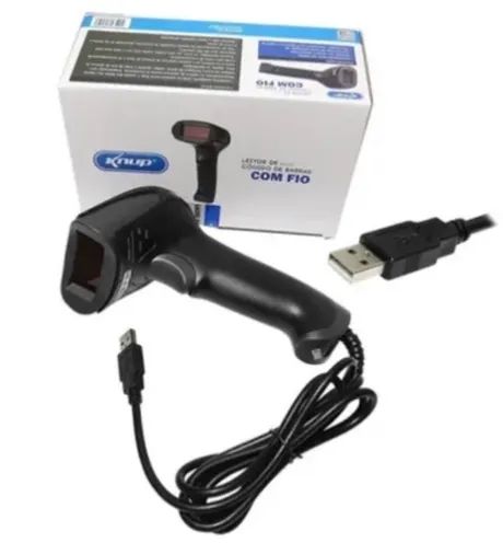 Leitor de código de barras Knup KP-1017 USB/RS-232/PS-2 1D 5V - Foto 3
