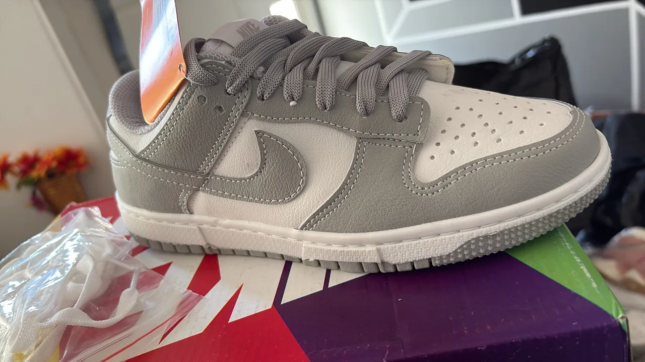 Nike Dunk Low Cinza e Branco