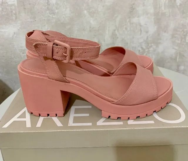 (AREZZO 37) SANDÁLIA AREZZO COURO TRATORADA ROSÊ BLUSH - Foto 6
