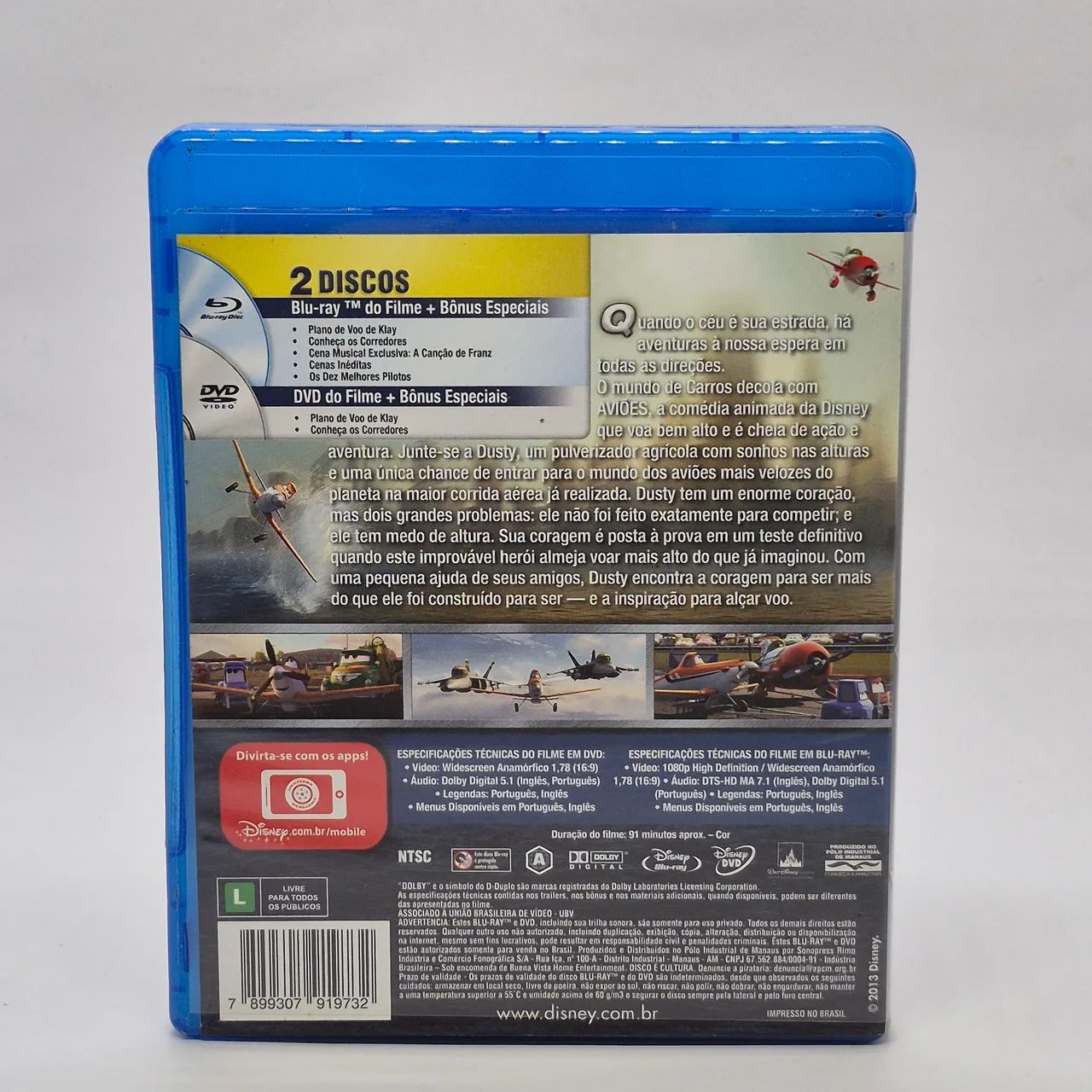 Blu-ray + DVD - Disney - Aviões  - Foto 2
