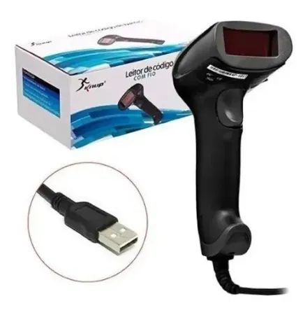 Leitor de código de barras Knup KP-1017 USB/RS-232/PS-2 1D 5V