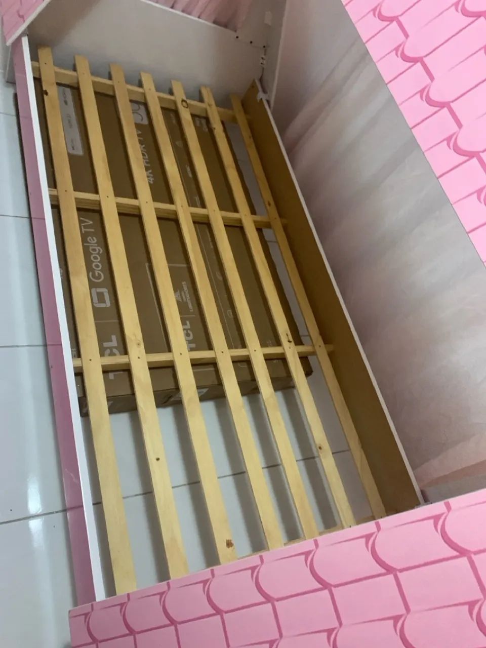 Cama Casinha Infantil Rosa - Foto 3