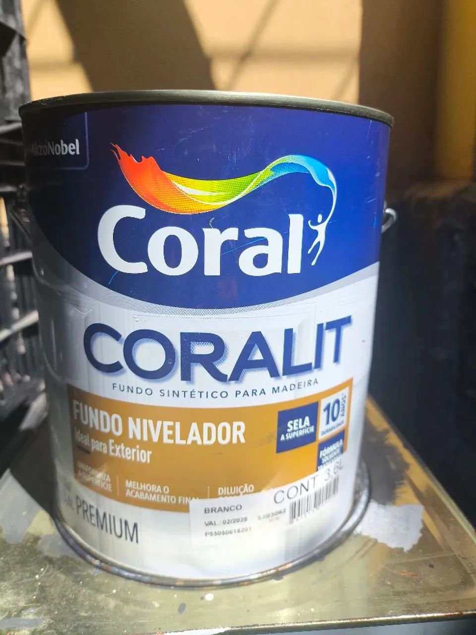 Fundo Nivelador Coralit 3,6L - Novo - fundo selador/nivelador madeira