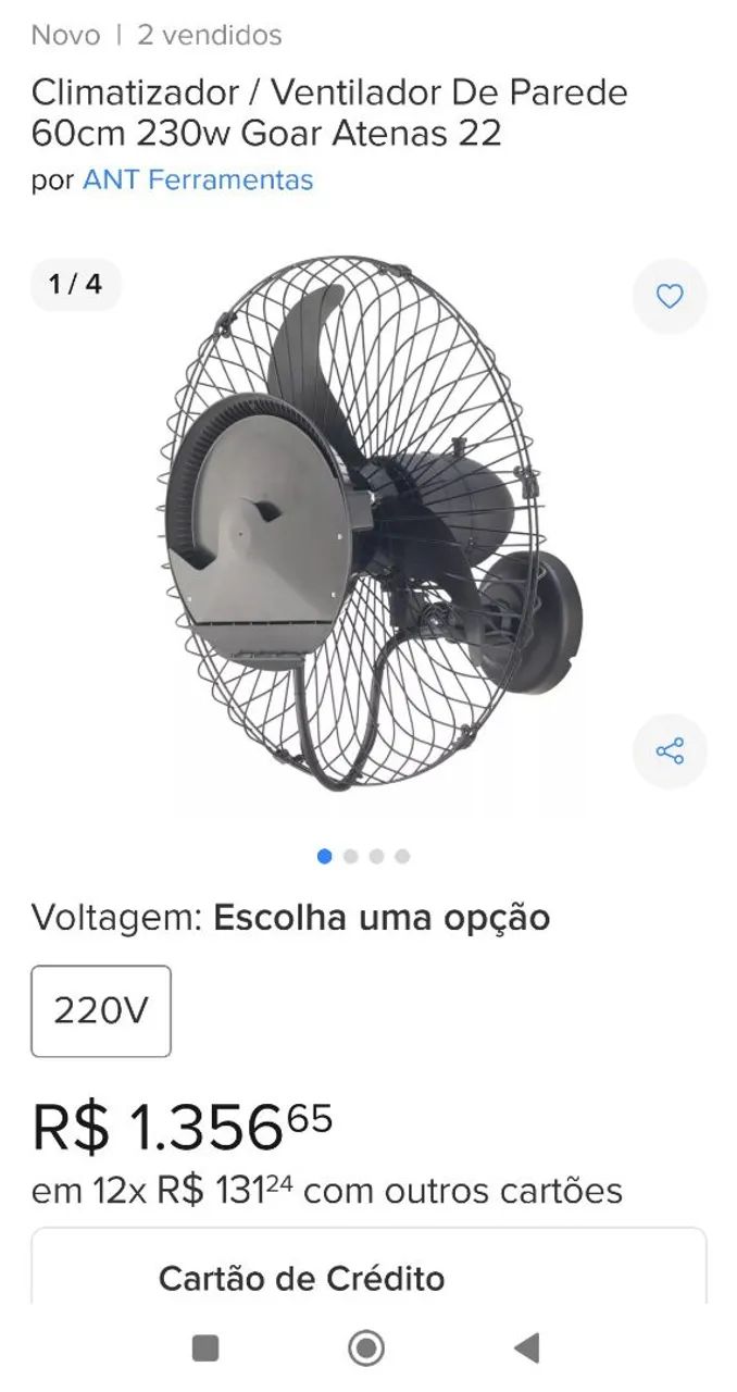 Ventilador / Climatizador 60cm - Foto 4