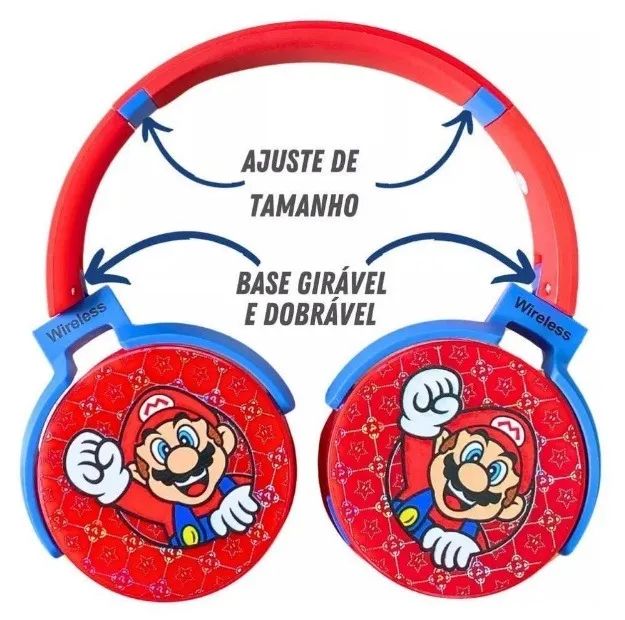Fone Bluetooth MA-1 Super Mario  - Foto 2