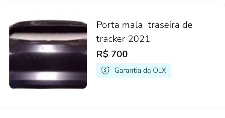 Porta mala traseira Tracker 2021