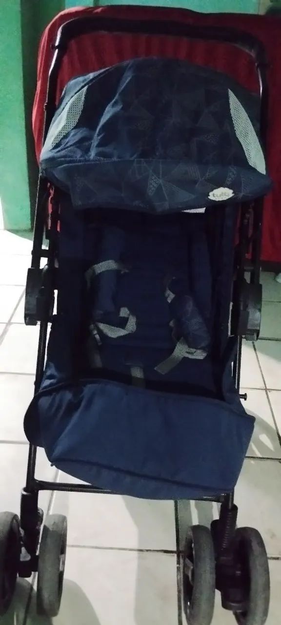 Carrinho de Bebê Azul - Foto 3