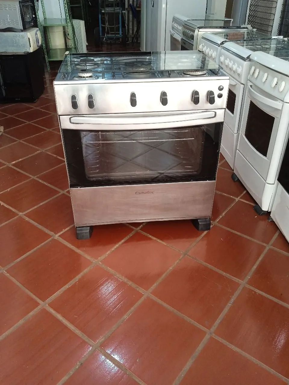 Fogão Esmaltec de 5 bocas inox semi novo  - Foto 3