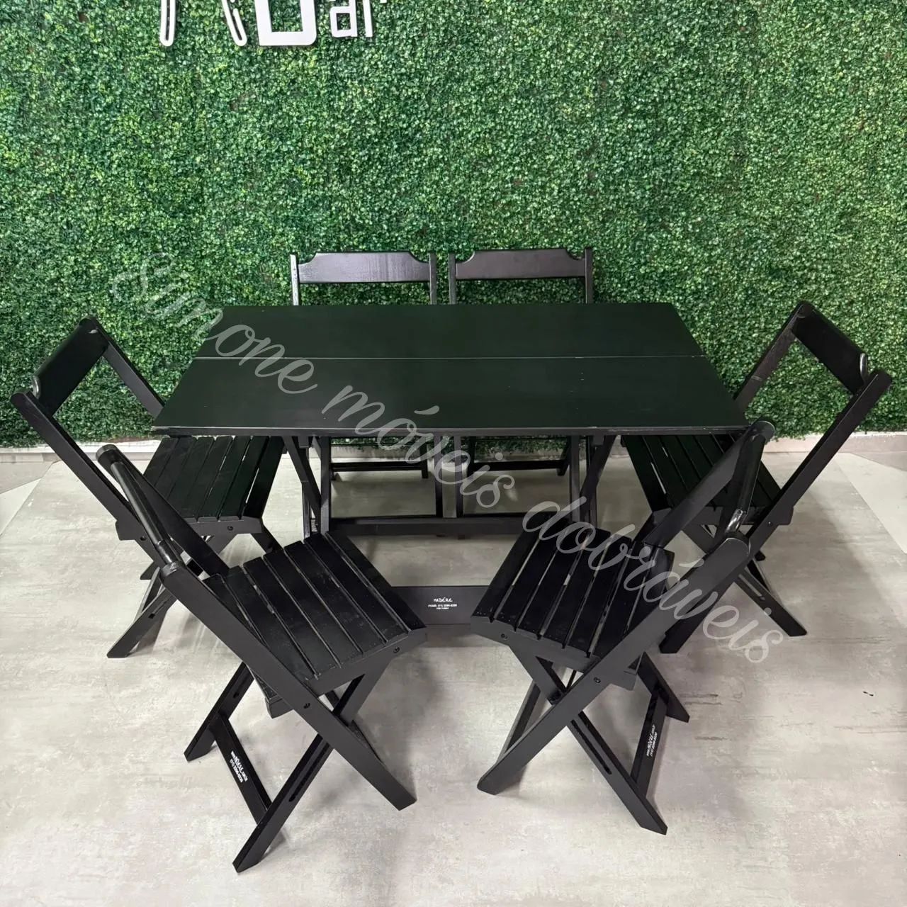 Conjunto Dobrável 1,20x70 e 4 cadeiras - Foto 3