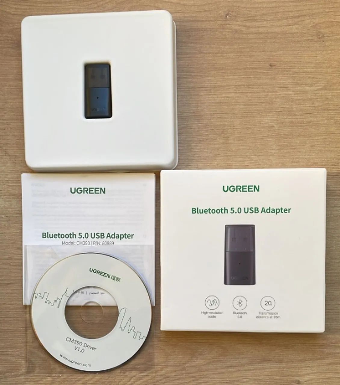 Adaptador Receptor Transmissor Bluetooth 5.0 USB Ugreen CM390 - Foto 2